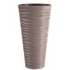 40242 4 plastovy kvetinac sand slim 29 6 cm mocca