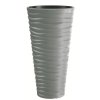 40245 4 plastovy kvetinac sand slim 29 6 cm sedy kamen