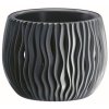 69839 3 plastovy kvetinac sandy bowl 18 cm antracit