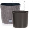 70214 5 plastove kvetinace rato round mocca 30 cm