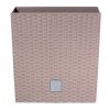 70868 5 plastove kvetinace rato low mocca 32 x 32 cm