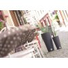 70889 7 plastove kvetinace rato tubus hnedy 30 cm