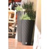 70889 8 plastove kvetinace rato tubus hnedy 30 cm