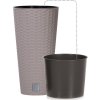70892 7 plastove kvetinace rato tubus mocca 30 cm