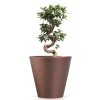 71507 4 plastovy kvetinac tubus corten 25 cm
