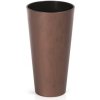 71516 3 plastovy kvetinac tubus slim corten 15 cm