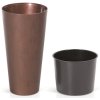 71525 4 plastovy kvetinac tubus slim corten 40 cm
