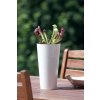 74510 plastovy kvetinac tubus slim vklad antracit lesk 30 cm