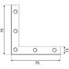 uhelnik plochy na 75 rohovnik 75 x 75 x 12 x 2 mm pozinkovany 1 ks 02