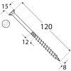 konstrukcni vrut cs se zapustnou hlavou torx t40 8 x 120 mm pozinkovany 50 ks 03