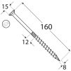 konstrukcni vrut cs se zapustnou hlavou torx t40 8 x 160 mm pozinkovany 50 ks 03