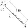 konstrukcni vrut cs se zapustnou hlavou torx t40 8 x 180 mm pozinkovany 50 ks 03