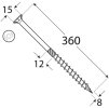 konstrukcni vrut cs se zapustnou hlavou torx t40 8 x 360 mm pozinkovany 50 ks 03