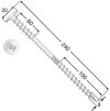 izolacni sroub s talirovou hlavou wkt 8 x 240 mm 50 ks 05
