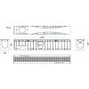 81546 1 odvodnovaci plastovy zlab technodrain neo 150h a15 s pozinkovanou mrizi 1000 x 200 x 185 mm