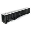 odvodnovaci plastovy zlab technodrain neo 150h a15 s pozinkovanou mrizi 1000 x 200 x 185 mm