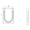 koncovka pro polymerbetonovy zlab vodaland mono 140 x 200 mm pocatecni 02