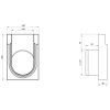 koncovka pro polymerbetonovy zlab vodaland mono 140 x 200 mm s odtokem dn110 02