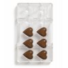 Forma polykarbonátová na mini čokolády srdce10