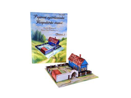 Hospodářské stavení - papírová vystřihovánka