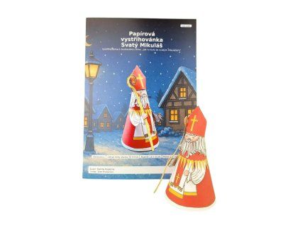 Svatý Mikuláš - papírová vystřihovánka