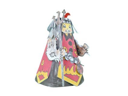 Čert Bertomius - papírová vystřihovánka