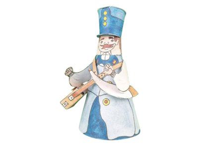 Ponocný - papírová vystřihovánka