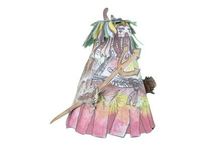 Čert Hrůzomil - papírová vystrřihovánka