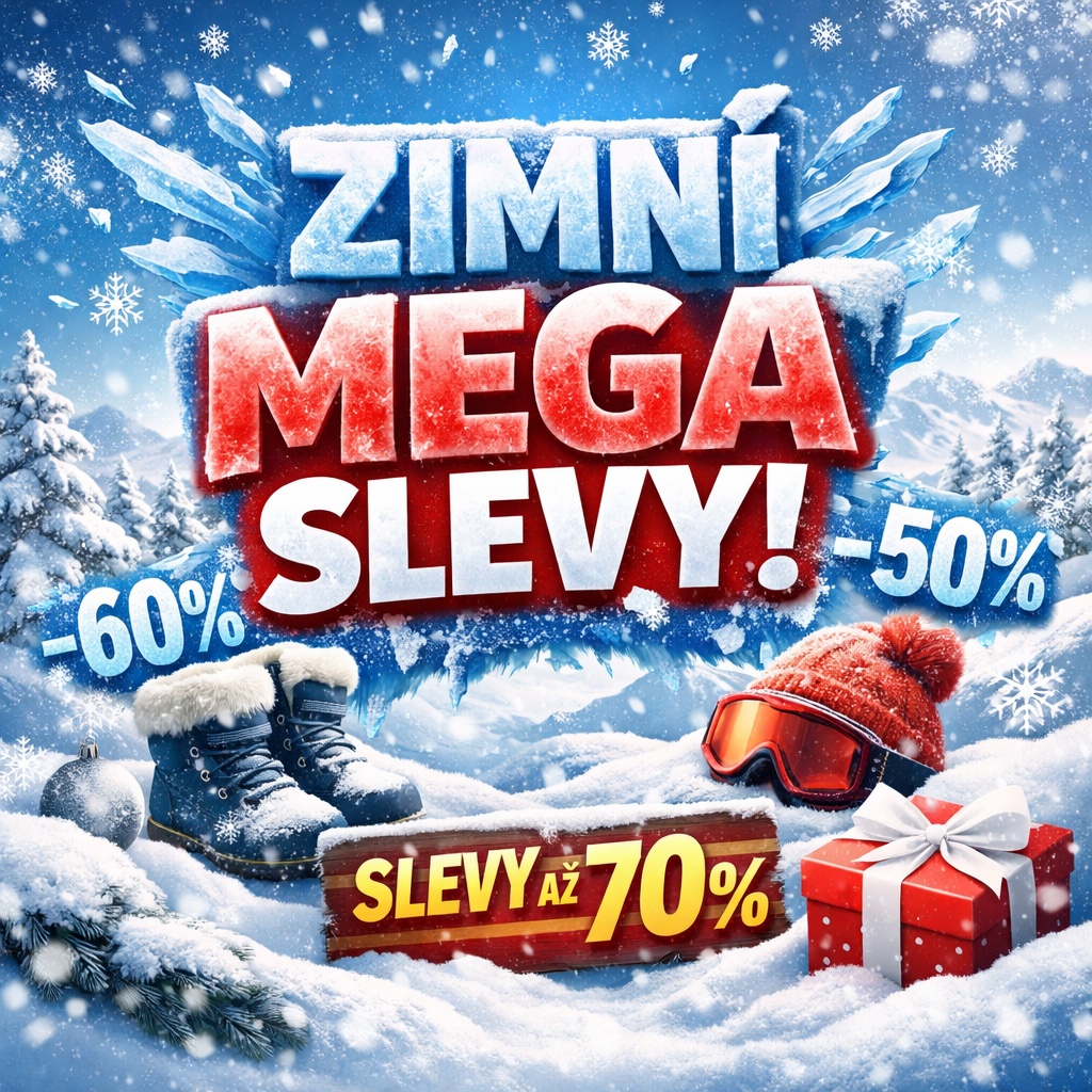 Banner zimní mega slevy