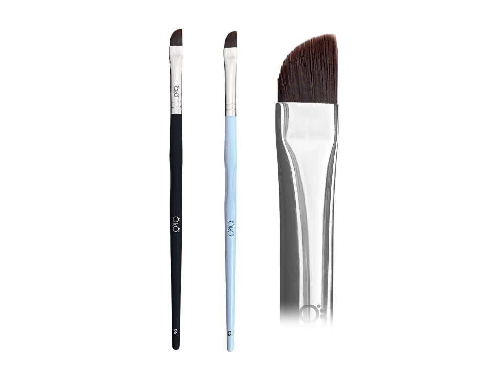 OkO #5 Štětec Soft Angled Brush BLUE & BLACK EDITION