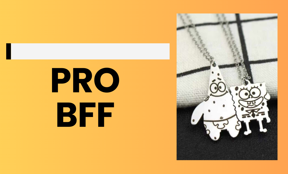 Náhrdelník se Spongebobem a Patrikem pro BFF a nejlepší přátele