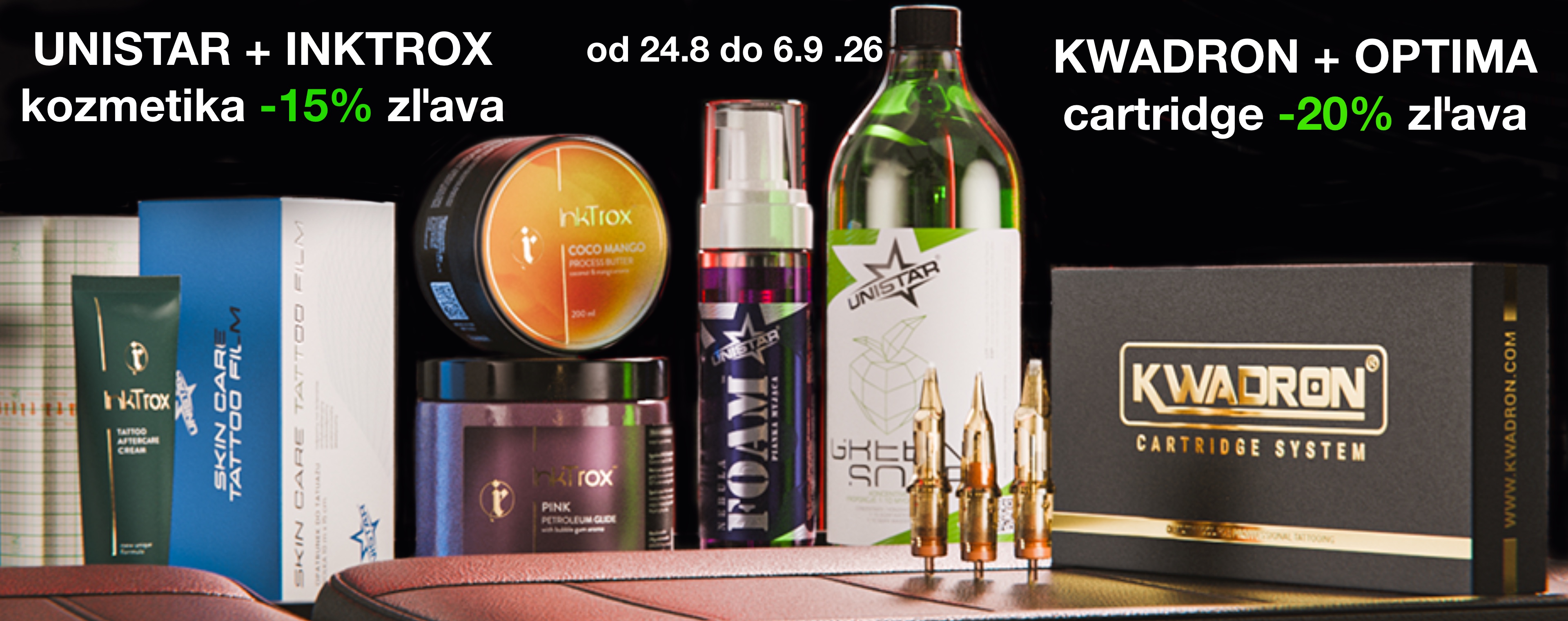 Kwadron 15% a 20% zľava