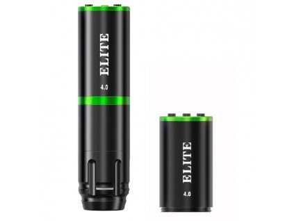 Elite FLY V2 Wireless Tattoo Pen Machine GREEN 4,0 mm + PowerBolt set - tetovací strojček s batériou