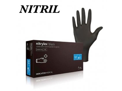 Rukavice Nitrylex BLACK (100ks balenie)