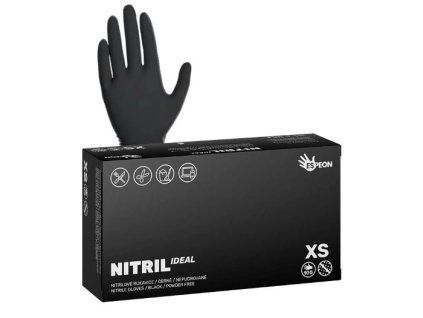 Rukavice Espeon NITRIL IDEAL BLACK xs