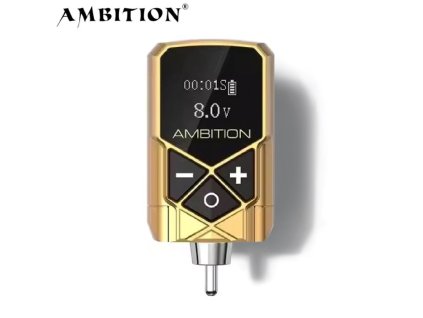 Ambition KUARK MINI RCA batéria s displejom GOLD