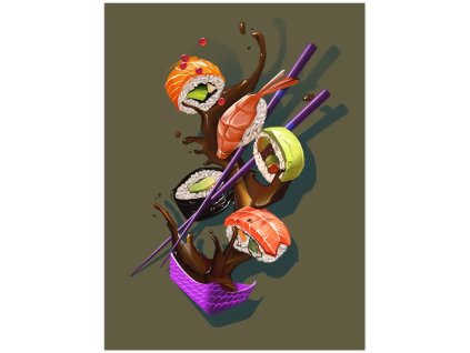 spendlo sushi giclee art print 1