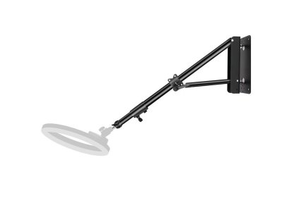 Teleskopické nastaviteľné štúdiové rameno s LED ring svetlom