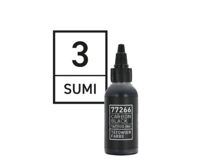 Carbon Black Tattoo Ink SUMI 03 - tieňovacia farba