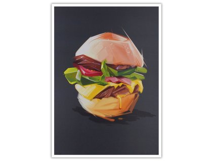 Špendlo HAMBURGER giclée print