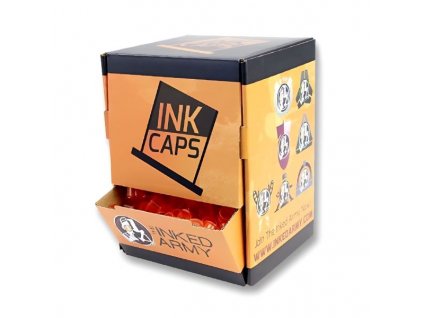 Inked Army Ink Cups BOX Orange 11mm kalíšky 1000 ks - nádobky na tetovaciu farbu