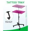 Elite Premium TATTOO TRAY FULL SYSTEM magnetický stolík HOT PINK