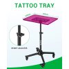 Elite Premium TATTOO TRAY FULL SYSTEM magnetický stolík HOT PINK