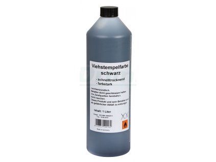 Razítkovací barva 1l pro značení zvířat - černá