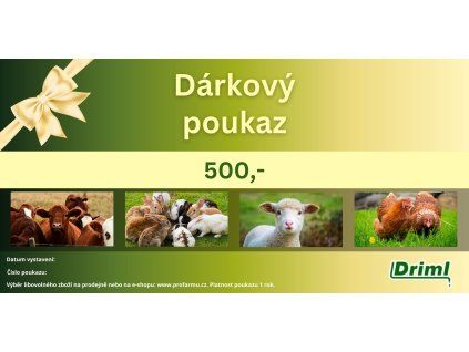 Dárková poukázka 500 Kč