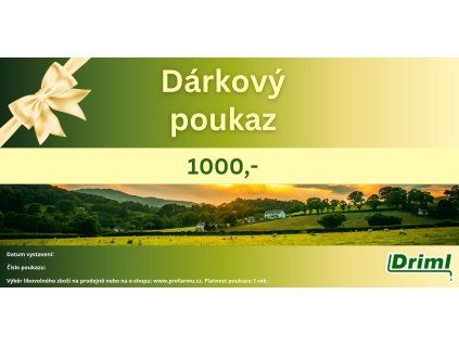 Dárková poukázka 1000 Kč