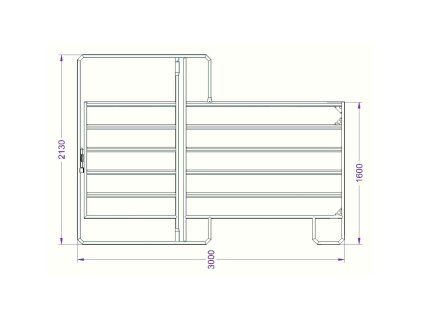 hrazeni texas s brankou 300 cm