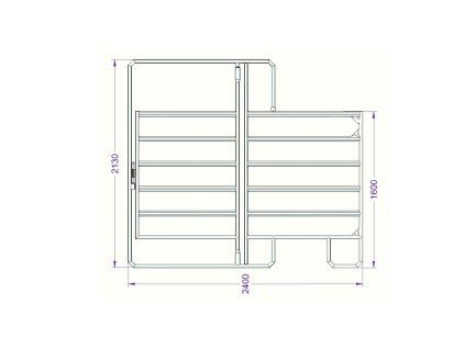 hrazeni texas s brankou 24 cm 2