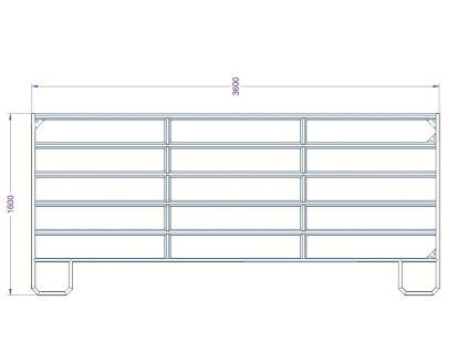 hrazeni texas 360 cm 1