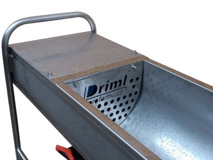 Celonerezový, dvouplášťový vyhřívaný žlab 200 L